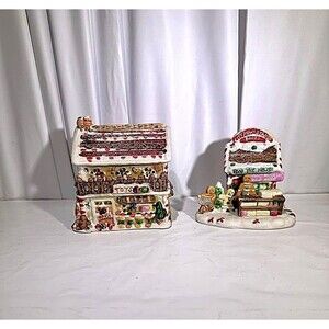 Ginger Frost Lane 2005 Christmas Houses TOYS Porcelain Ceramic